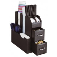 ORGANIZADOR LA HORA DEL CAFÉ 2 CAJONES PARA CÁPSULAS Y VARIOS COMPARTIMENTOS 315X140X290 MM NEGRO ARCHIVO 2000 CD901 NE (Espera 4 dias)